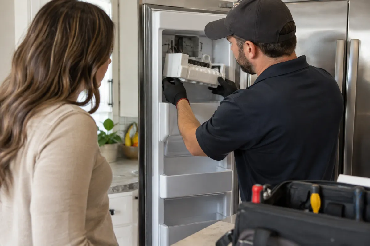 Replace a failing ice maker assembly