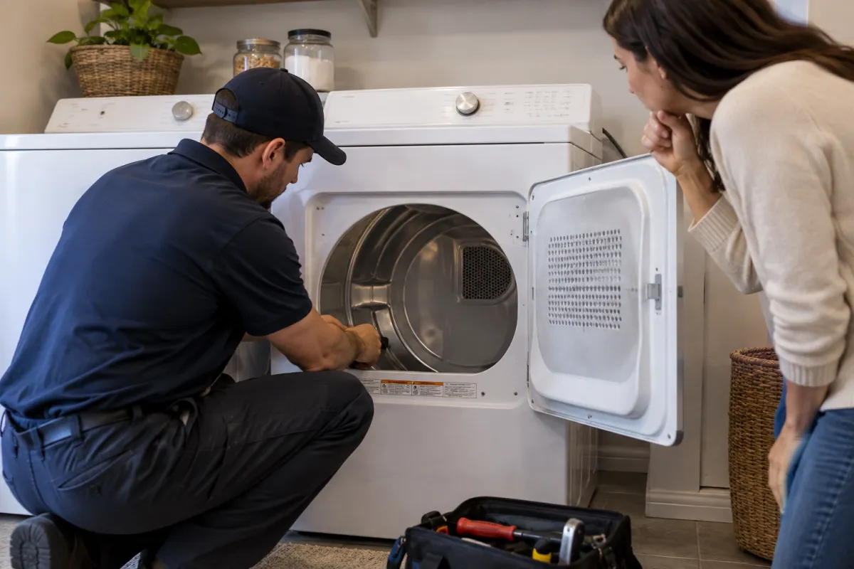 Get answers when your dryer won't heat