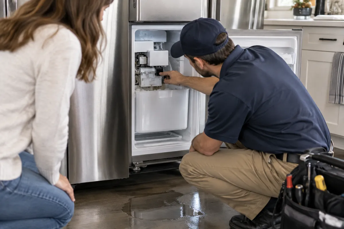 Find the source of your ice maker leak