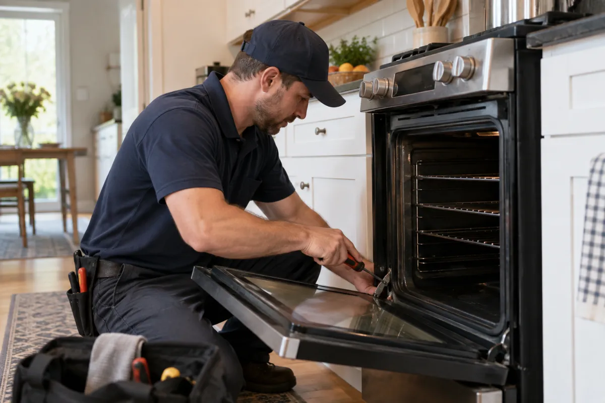 Restore a secure oven door