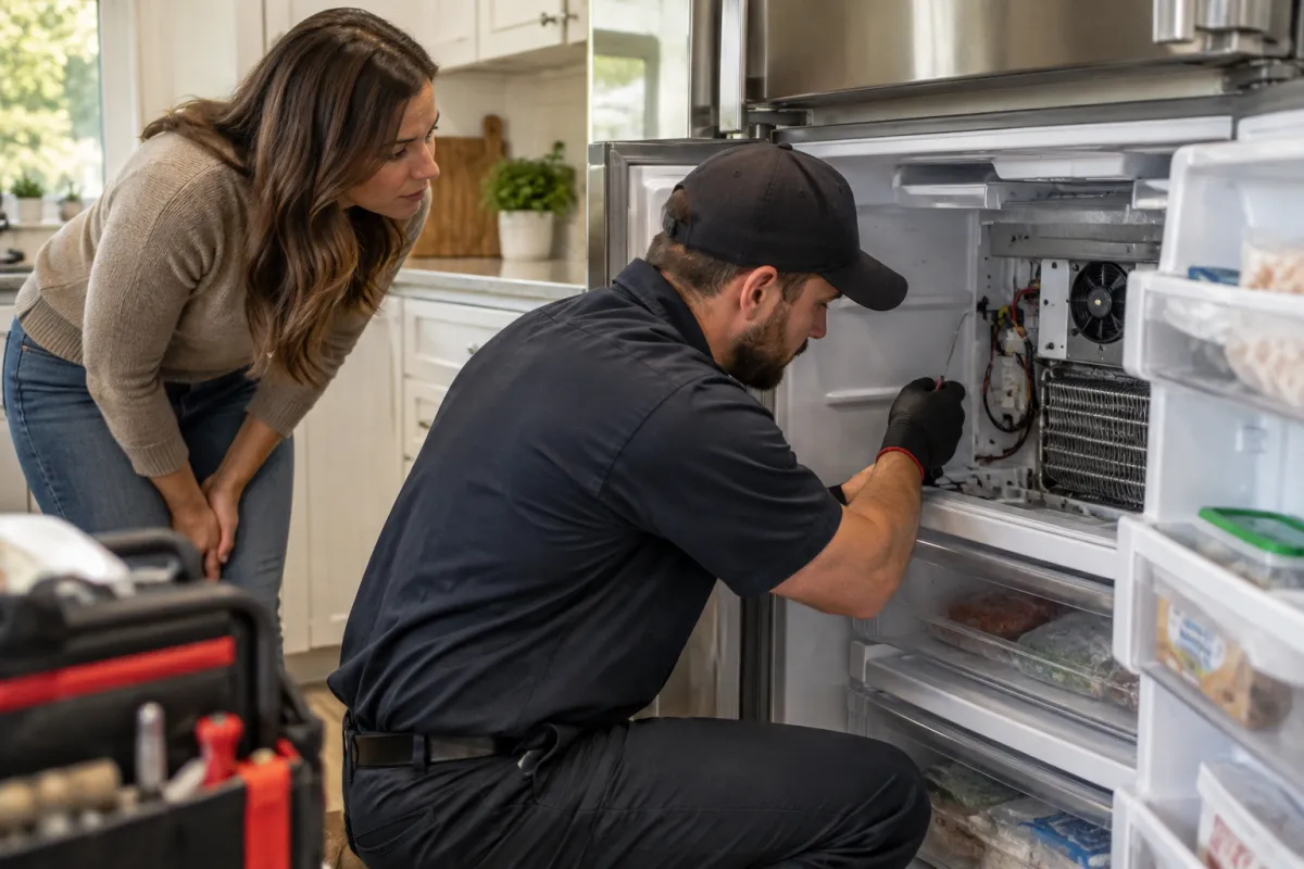 Restore steady freezer cooling