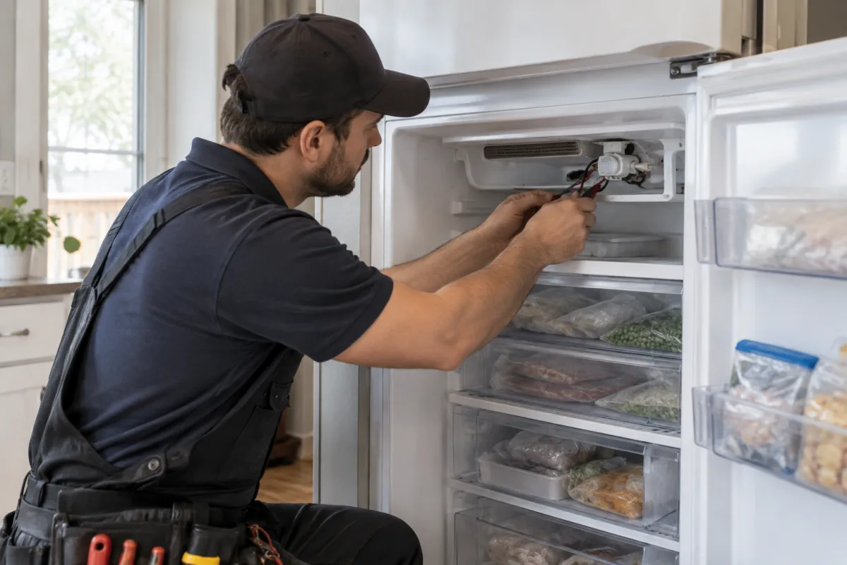 Replace a faulty freezer thermostat