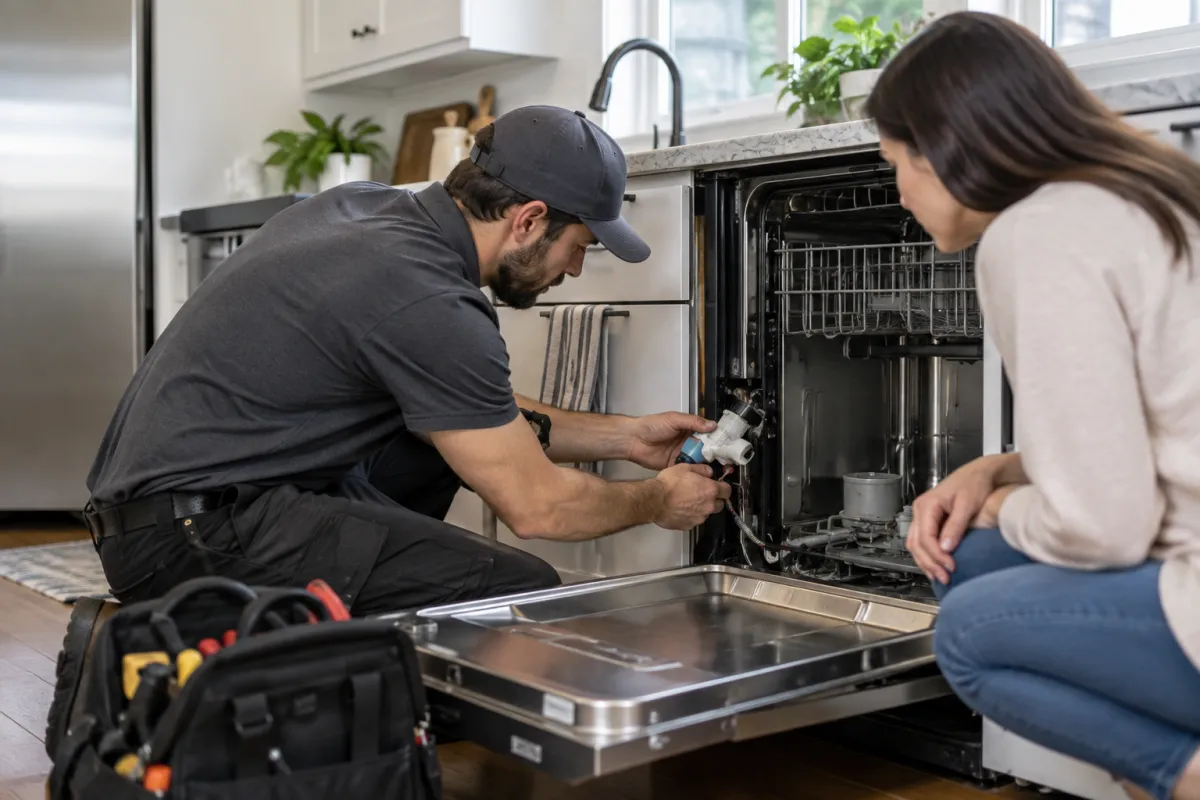 Restore reliable dishwasher water flow
