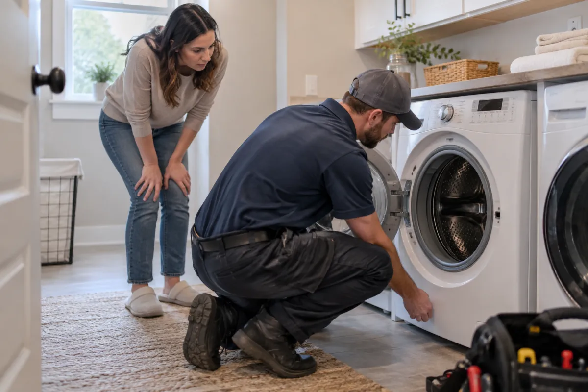 Find the cause of washer vibration