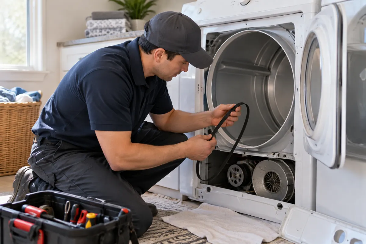Restore steady dryer drum movement
