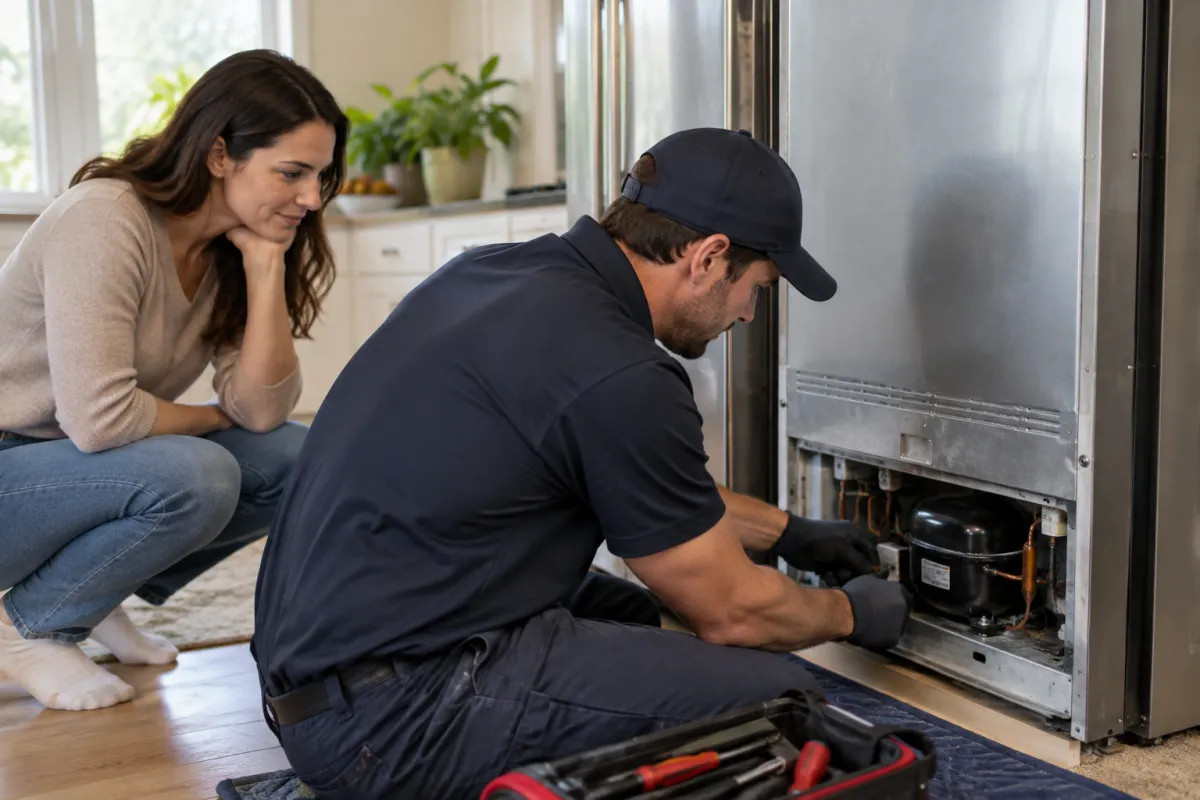 Replace a failing freezer compressor