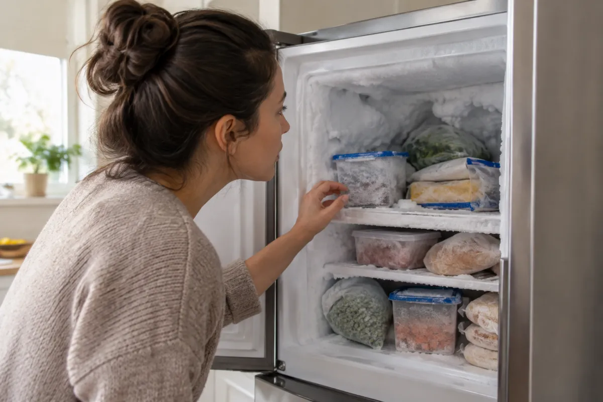 Find the cause of freezer frost